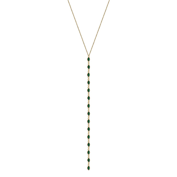 Колье на шею серебро 925 с фианитами Miestilo