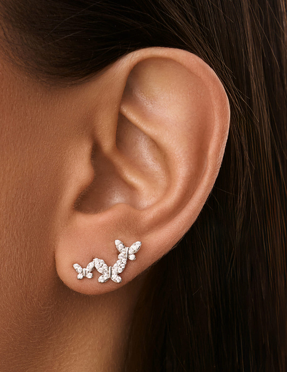 Серьги гвоздики серебро, серебряные серьги, сережки женские серебро, серьги пусеты, сережки серебрян Miestilo