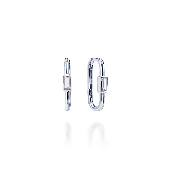 Серьги колечки серебро 925 серебряные круглые конго Miestilo