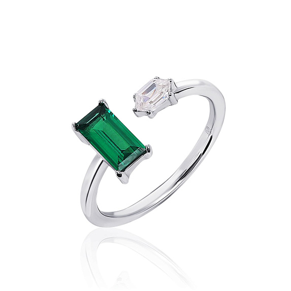 Серебряное кольцо с фианитами MIESTILO Miestilo