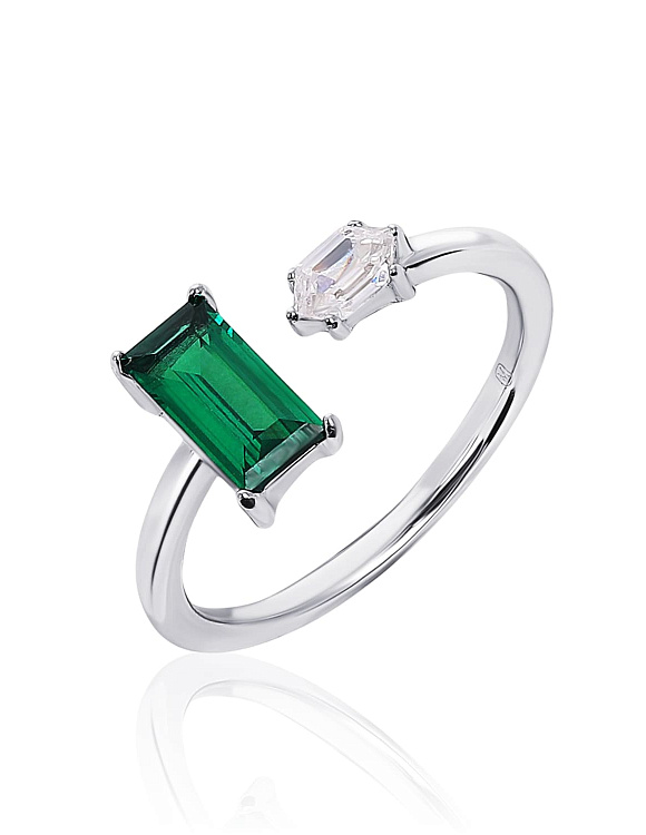 Серебряное кольцо с фианитами MIESTILO Miestilo  2