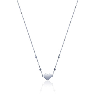 Серебряная подвеска сердце MIESTILO  Miestilo