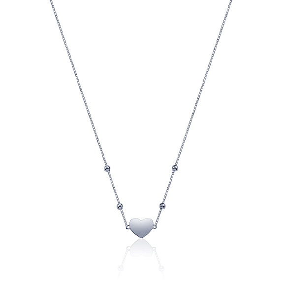 Серебряная подвеска сердце MIESTILO  Miestilo