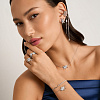 Серебряное колье с фианитами Miestilo