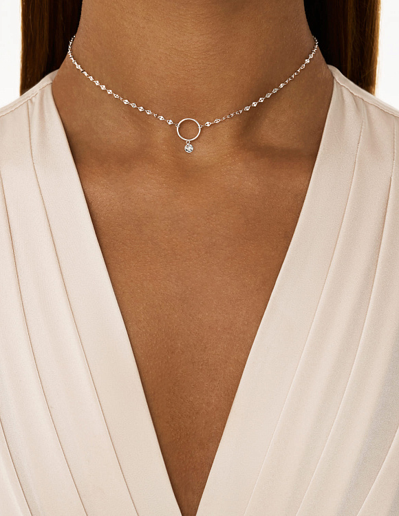 Колье на шею серебро 925 колье Miestilo