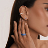 Серебряный пирсинг Исида с фианитами Miestilo
