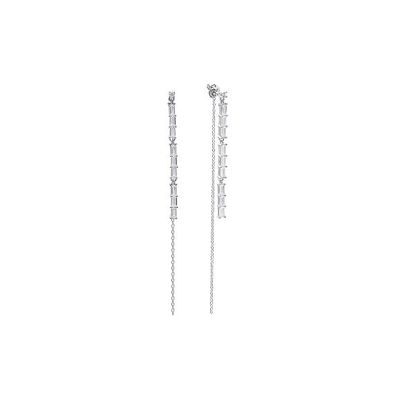 Серьги серебро 925 серебряные гвоздики висячие длинные Miestilo