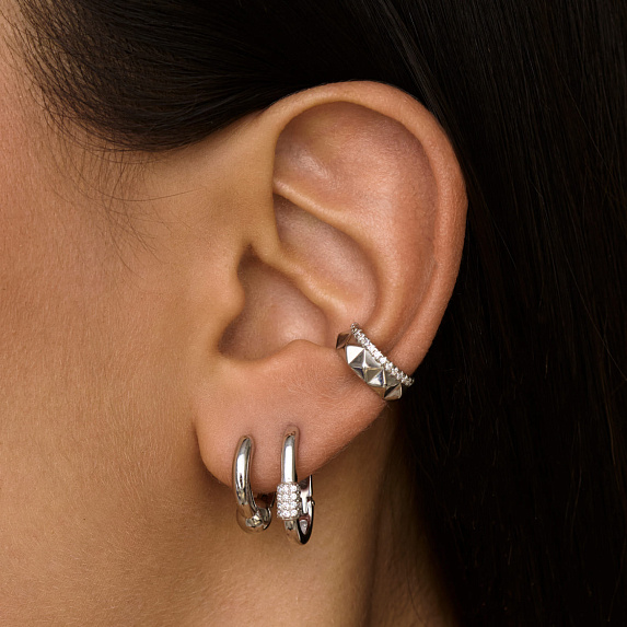 Серьги колечки серебро 925 серебряные круглые конго Miestilo