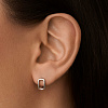 Серьги серебро 925 серебряные овал Miestilo