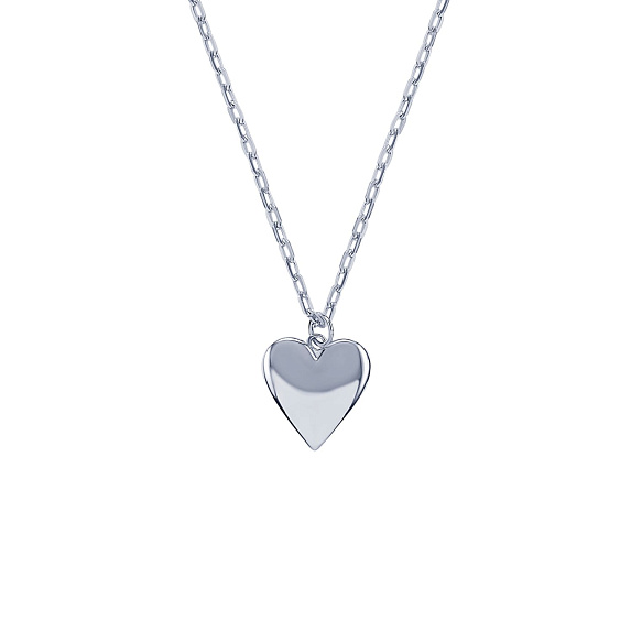 Подвеска сердце серебро 925 на шею Miestilo