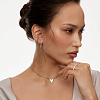 Серебряное колье с сердцем в эмали Miestilo