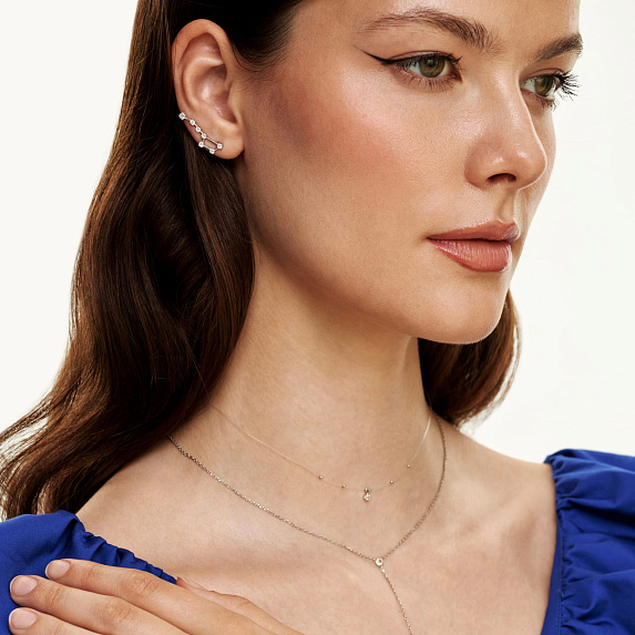 Серьги серебро 925 серебряные клаймберы созвездие Miestilo