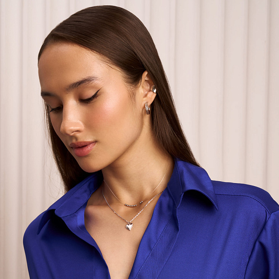 Серьги серебро 925 серебряные гвоздики женские кольца Miestilo