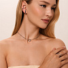 Серебряное колье крупная цепь с застежкой на кольце Miestilo