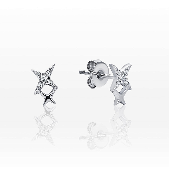 Серьги пусеты со звездами MIESTILO Miestilo