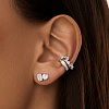 Серьги серебро 925 серебряные гвоздики женские сердце Miestilo