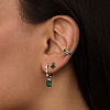 Серьги серебро 925 с камнями длинные Miestilo