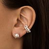 Серьги серебро 925 гвоздики серебряные жемчуг Miestilo