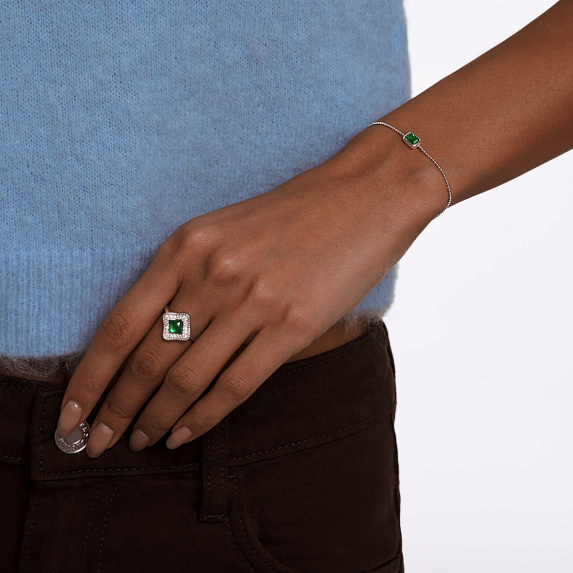 Серебряное кольцо с фианитами Miestilo