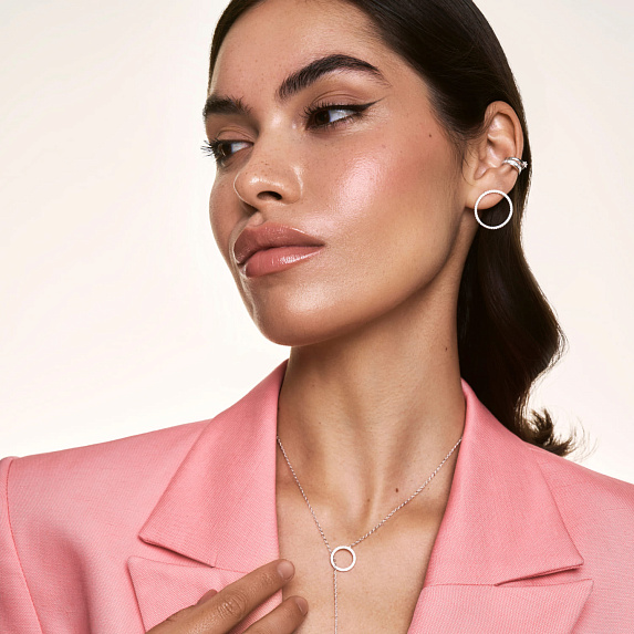 Серьги серебро 925 серебряные гвоздики женские круглые Miestilo