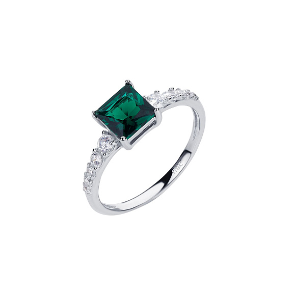 Кольцо серебро 925 ювелирное с камнем Miestilo
