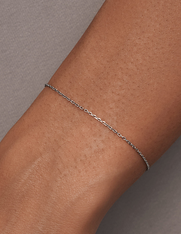 Серебряный браслет для шармов Miestilo