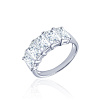 Серебряное кольцо с фианитами Кармен Miestilo