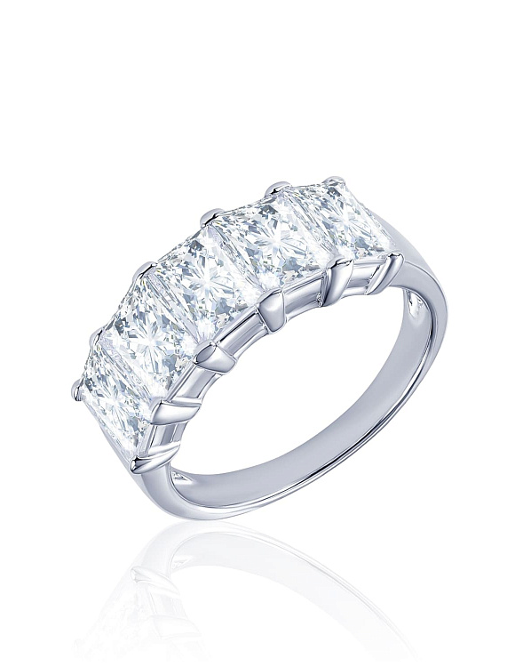 Серебряное кольцо с фианитами Кармен Miestilo  2