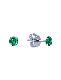 Серьги серебро 925 серебряные гвоздики женские с камнем