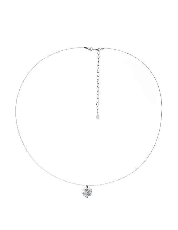 Колье на шею серебро 925 на леске Miestilo  2