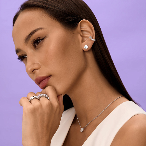 Серьги серебро 925 серебряные гвоздики женские Miestilo