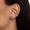 Серьги серебро 925 серебряные гвоздики сердечки Miestilo