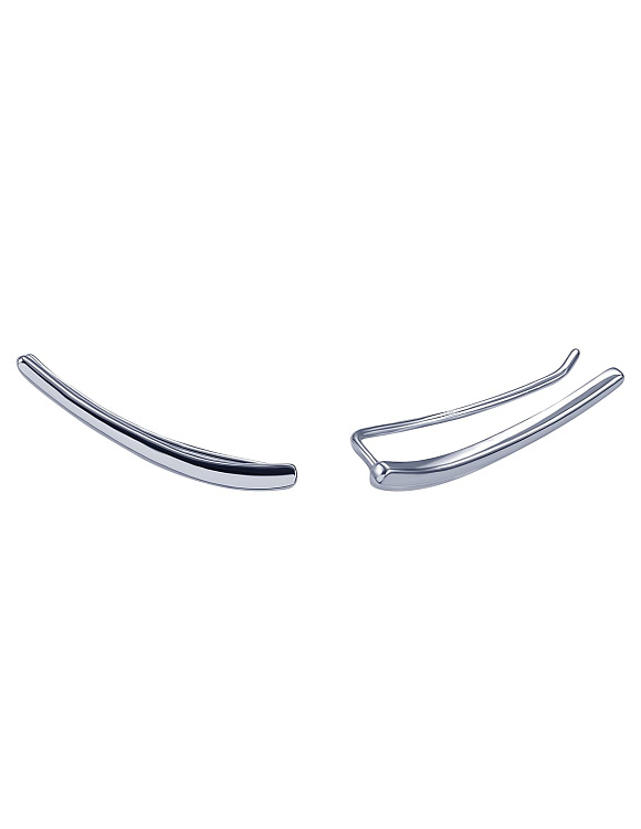 Серьги серебро 925 серебряные клаймберы Miestilo  2