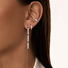 Серьги серебро 925 серебряные гвоздики висячие длинные Miestilo