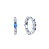 Серьги серебро 925, серьги кольца серебро, серьги конго серебро 925 Miestilo