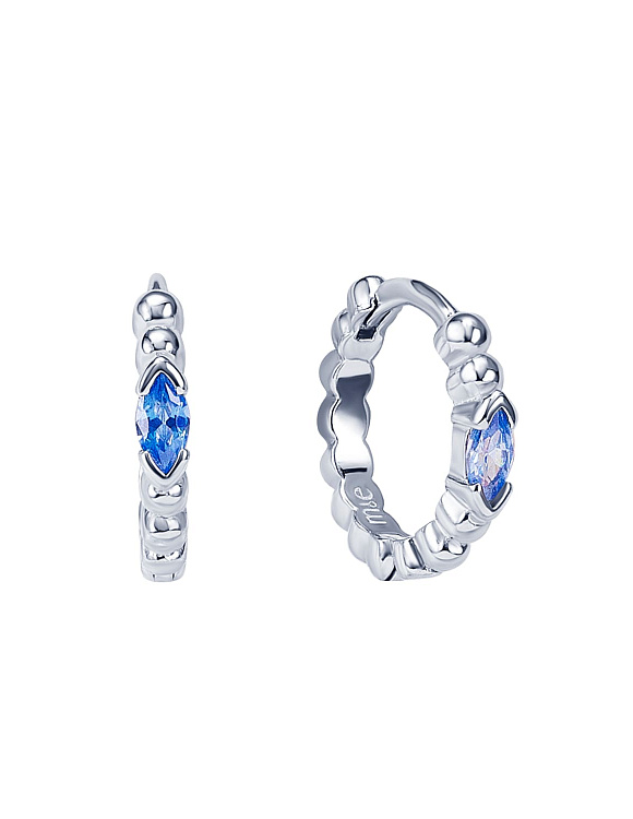 Серьги серебро 925, серьги кольца серебро, серьги конго серебро 925 Miestilo  2