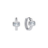 Серьги серебро 925 конго серебряные с камнем Miestilo