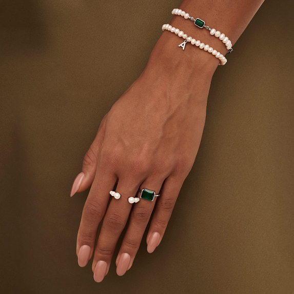 Серебряное кольцо с фианитом Miestilo