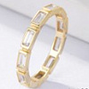 Серебряное кольцо с фианитами в огранке багет Miestilo