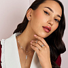 Серебряная моносерьга буква Y Miestilo