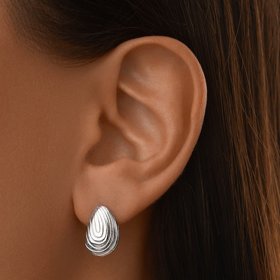 Серебряные серьги гвоздики Miestilo