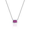 Серебряное колье с эмалью и корундом MIESTILO Miestilo