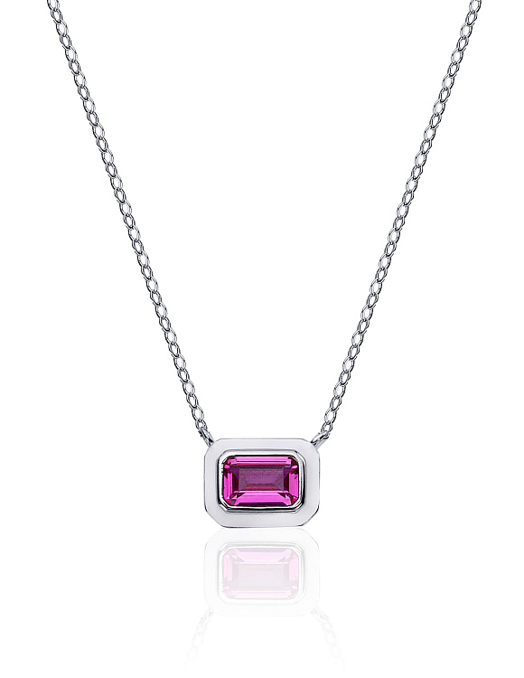 Серебряное колье с эмалью и корундом MIESTILO Miestilo  2