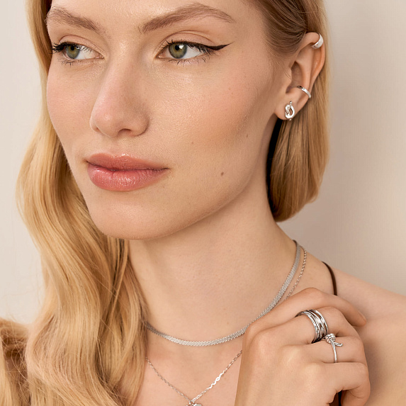 Кольцо серебро 925 узел серебряное ювелирное Miestilo