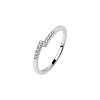 Серебряное кольцо с фианитами Miestilo