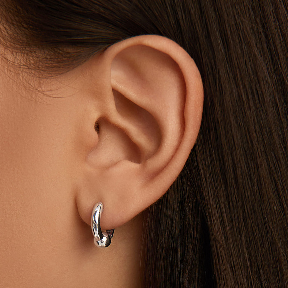 Серьги серебро 925 серебряные конго без вставок Miestilo