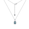Серебряное колье с фианитами Miestilo