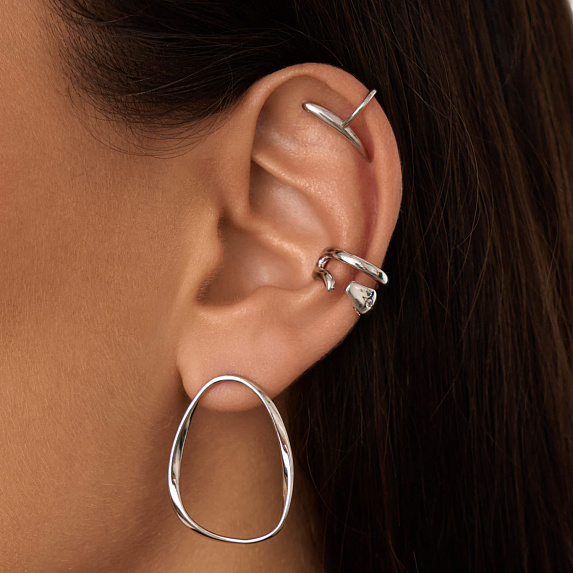 Серьги серебро 925 серебряные гвоздики крупные Miestilo
