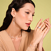 Серебряные серьги кольца с крестами Miestilo