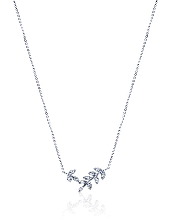 Серебряная подвеска с фианитами в форме веточки MIESTILO  Miestilo  2